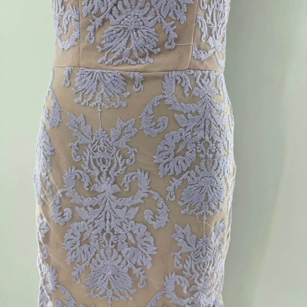 NWT - Hello Molly Bedroom Whispers Lace Mini Dress Size 8 Nude & Lavender - Picture 3 of 16